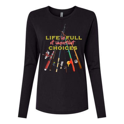 Life Full Of Choices Womens Cotton Relaxed Long Sleeve T-Shirt