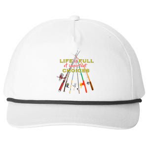 Life Full Of Choices Snapback Five-Panel Rope Hat