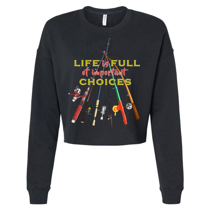Life Full Of Choices Cropped Pullover Crew