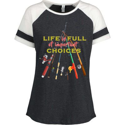 Life Full Of Choices Enza Ladies Jersey Colorblock Tee