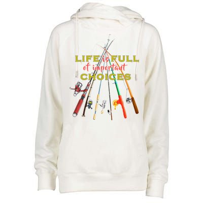 Life Full Of Choices Womens Funnel Neck Pullover Hood