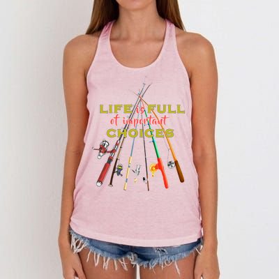 Life Full Of Choices Women's Knotted Racerback Tank