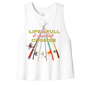 Life Full Of Choices Women's Racerback Cropped Tank