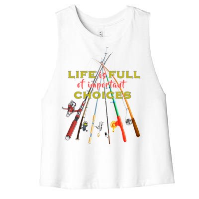 Life Full Of Choices Women's Racerback Cropped Tank