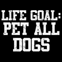 Life Goal Pet All Dogs Cropped Pullover Crew