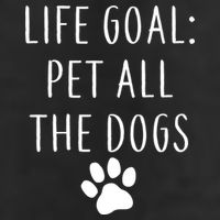 Life Goal Pet All Dogs Funny 7 Panel Mesh Trucker Snapback Hat