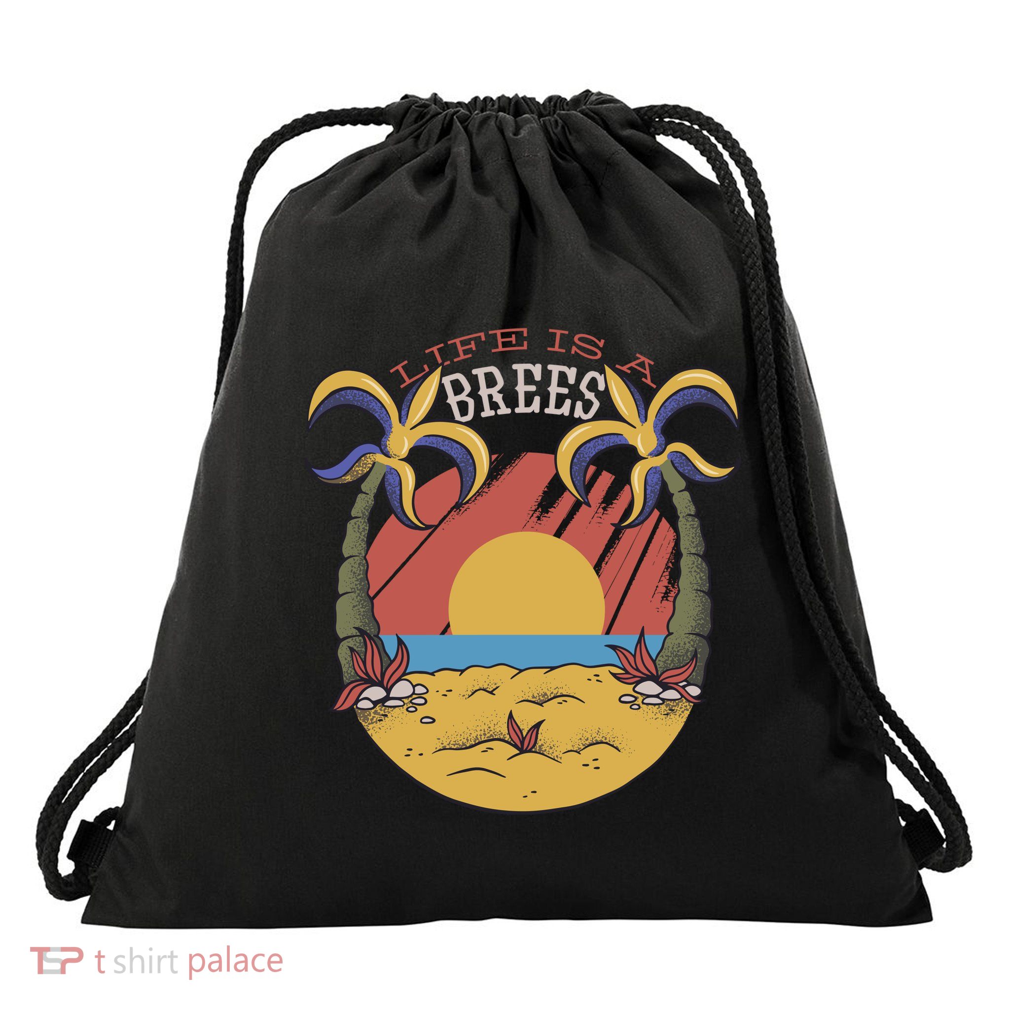 Life Is A Brees Drawstring Bag