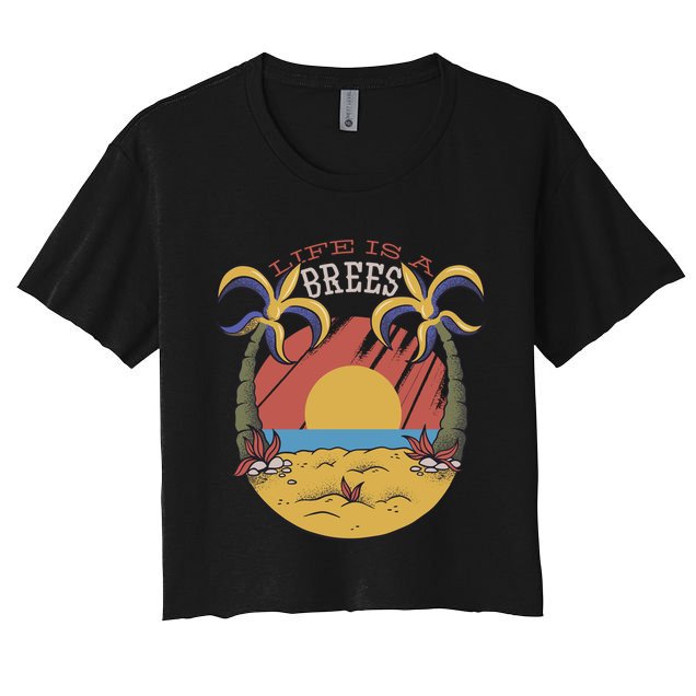 Life Is A Brees Women's Crop Top Tee