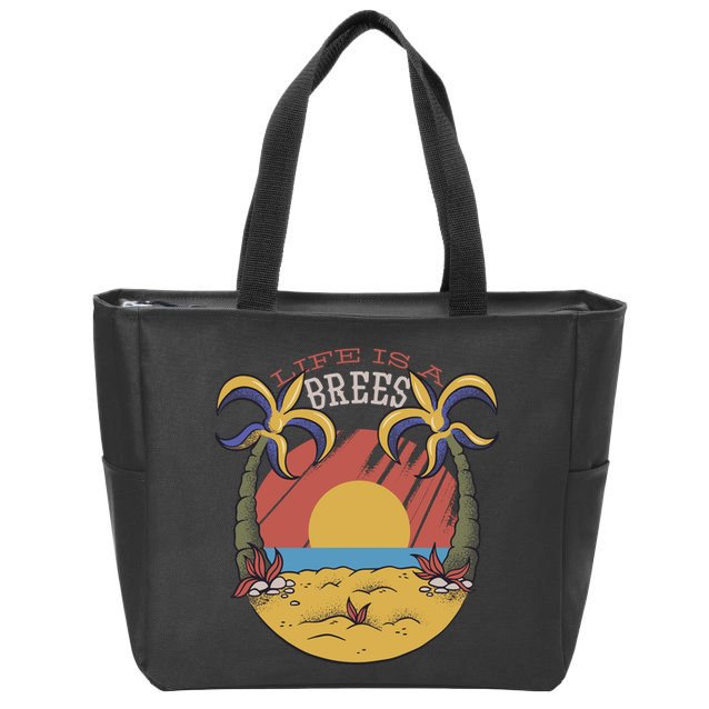 Life Is A Brees Zip Tote Bag