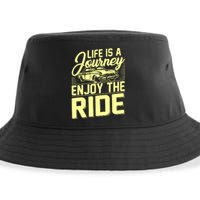 Life Is A Journey Enjoy The Ride Classic Car Sustainable Bucket Hat