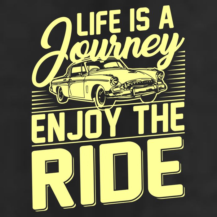 Life Is A Journey Enjoy The Ride Classic Car 11oz C Handle Ceramic Mug