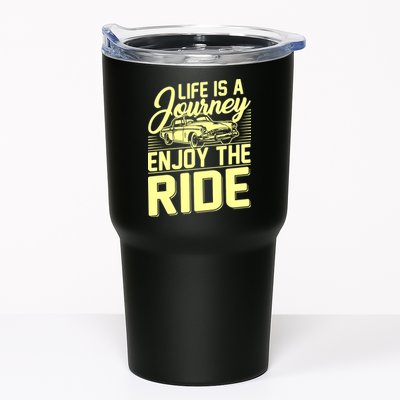 Life Is A Journey Enjoy The Ride Classic Car Tumbler