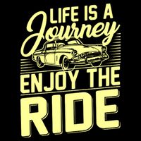 Life Is A Journey Enjoy The Ride Classic Car Baby Bodysuit