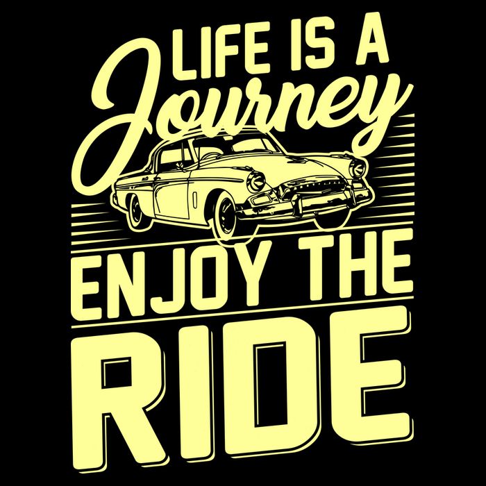 Life Is A Journey Enjoy The Ride Classic Car Baby Bodysuit