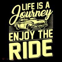 Life Is A Journey Enjoy The Ride Classic Car Short Acrylic Beanie