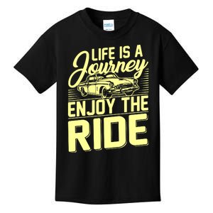 Life Is A Journey Enjoy The Ride Classic Car Kids T-Shirt