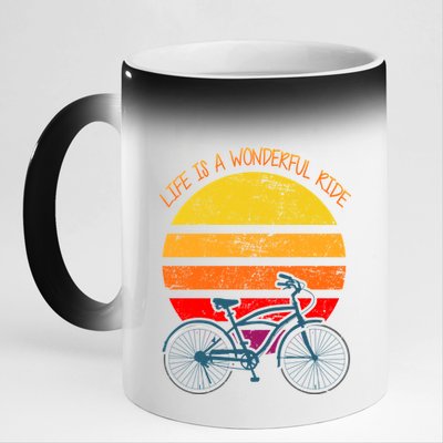 Life Is A Wonderful Ride 11oz Black Color Changing Mug