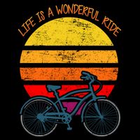 Life Is A Wonderful Ride 7-Panel Snapback Hat