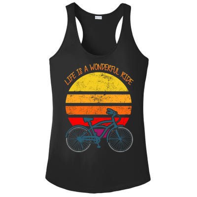 Life Is A Wonderful Ride Ladies PosiCharge Competitor Racerback Tank