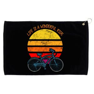 Life Is A Wonderful Ride Grommeted Golf Towel