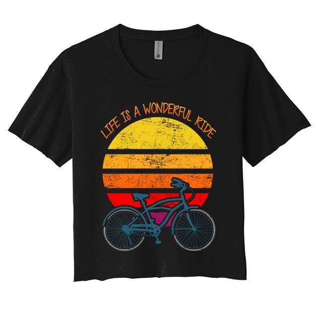 Life Is A Wonderful Ride Crop Top