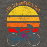 Life Is A Wonderful Ride Cotton Canvas Backpack