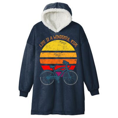 Life Is A Wonderful Ride Hooded Wearable Blanket