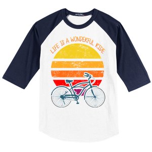 Life Is A Wonderful Ride Baseball Sleeve Shirt