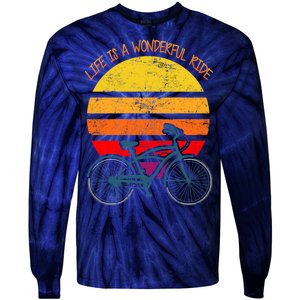 Life Is A Wonderful Ride Tie-Dye Long Sleeve Shirt