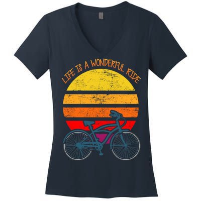 Life Is A Wonderful Ride Women's V-Neck T-Shirt