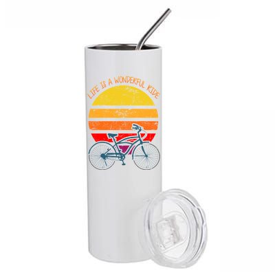 Life Is A Wonderful Ride Stainless Steel Tumbler