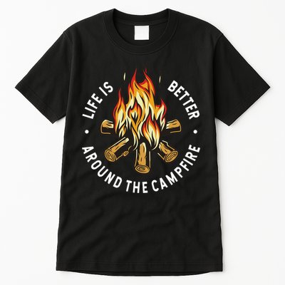 Life Is Better Around The Campfire Tall T-Shirt