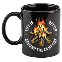 Life Is Better Around The Campfire 11oz C Handle Ceramic Mug