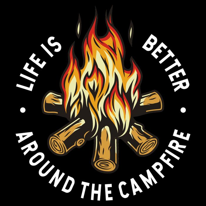 Life Is Better Around The Campfire Women's Crop Top Tee