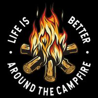 Life Is Better Around The Campfire Wool Snapback Cap