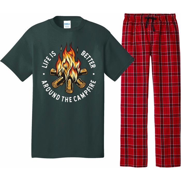 Life Is Better Around The Campfire Pajama Set