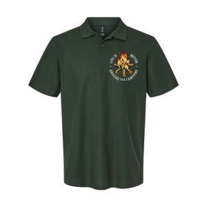 Life Is Better Around The Campfire Softstyle Adult Sport Polo