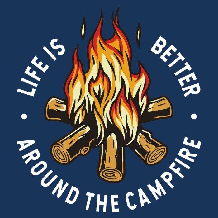 Life Is Better Around The Campfire Infant Baby Jersey Bodysuit