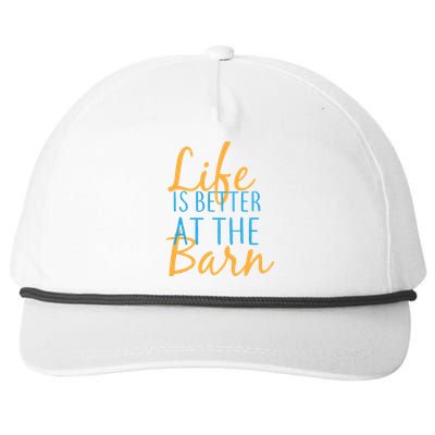 Life is Better at the Barn Snapback Five-Panel Rope Hat