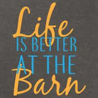 Life is Better at the Barn Cotton Canvas Backpack