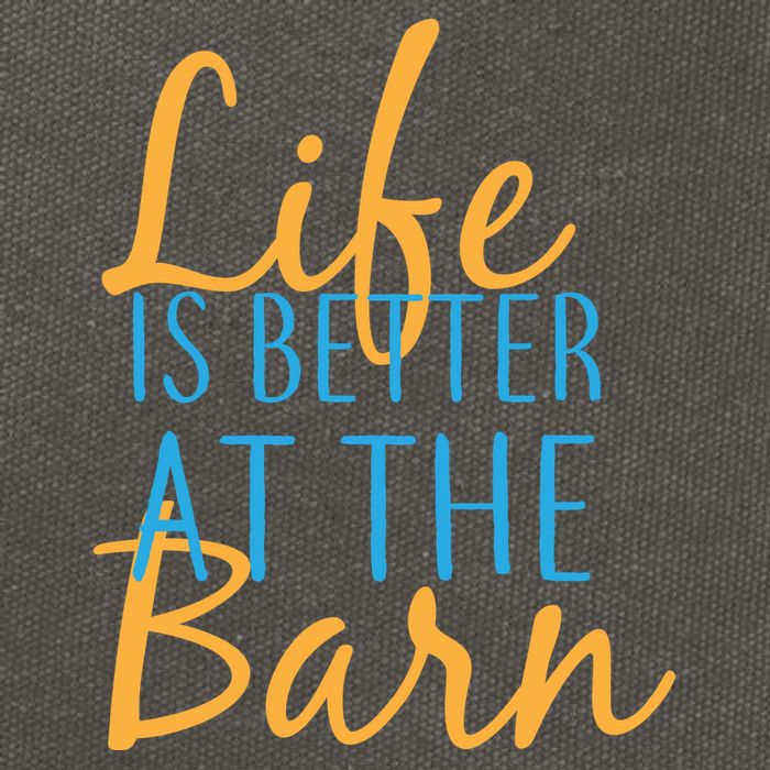 Life is Better at the Barn Cotton Canvas Backpack