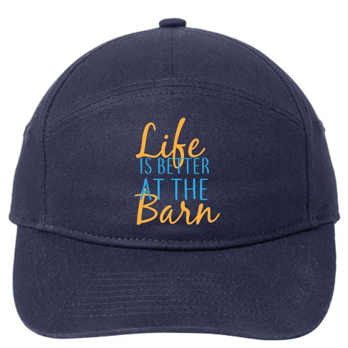 Life is Better at the Barn 7-Panel Snapback Hat