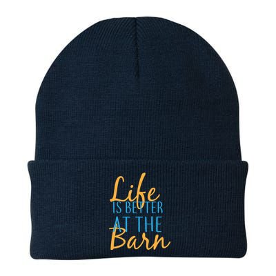 Life is Better at the Barn Knit Cap Winter Beanie