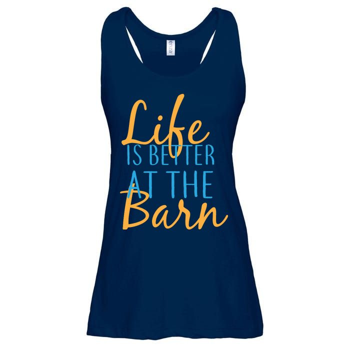 Life is Better at the Barn Ladies Essential Flowy Tank