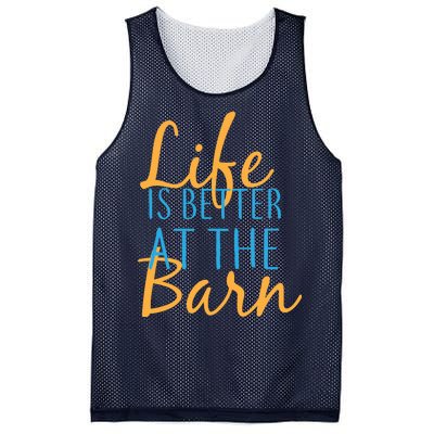 Life is Better at the Barn Mesh Reversible Basketball Jersey Tank