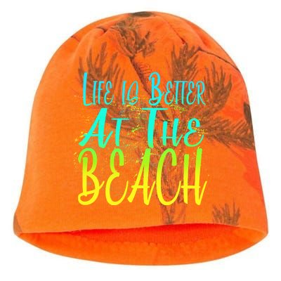 Life Is Better At The Beach Kati - Camo Knit Beanie