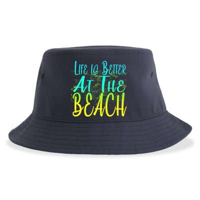 Life Is Better At The Beach Sustainable Bucket Hat