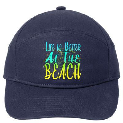 Life Is Better At The Beach 7-Panel Snapback Hat