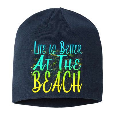 Life Is Better At The Beach Sustainable Beanie