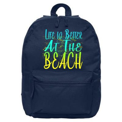 Life Is Better At The Beach 16 in Basic Backpack